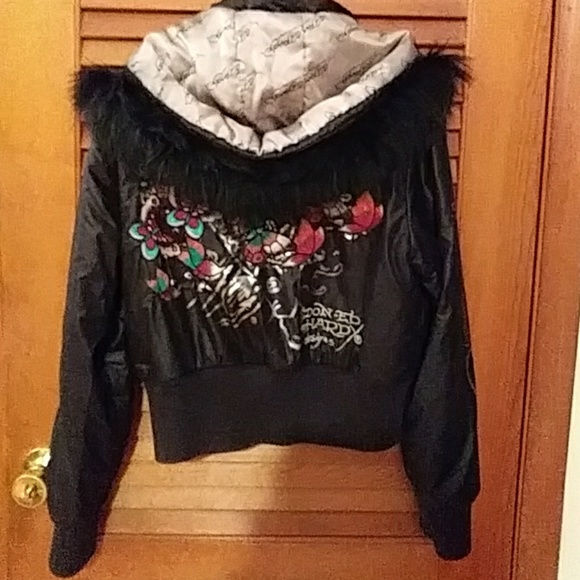 ed hardy cropped jacket